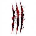 Temporary tattoo "Bloody Triple Claw Slash Wound"