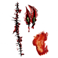 Temporary tattoo "Bloody Barbed Spine Mutation Wound"