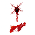 Temporary tattoo "Bloody Starburst Splatter"