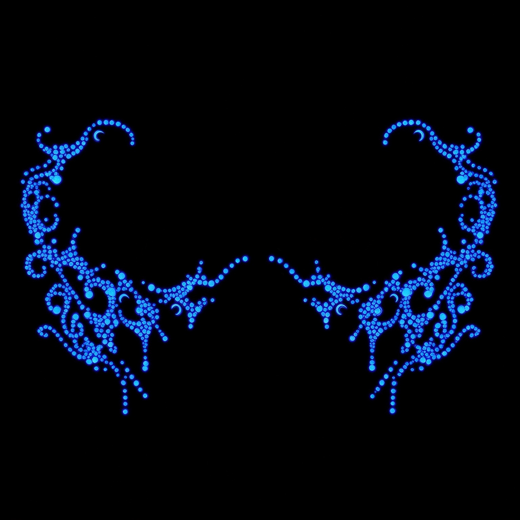 Temporary tattoo "Glow in the Dark Coral"