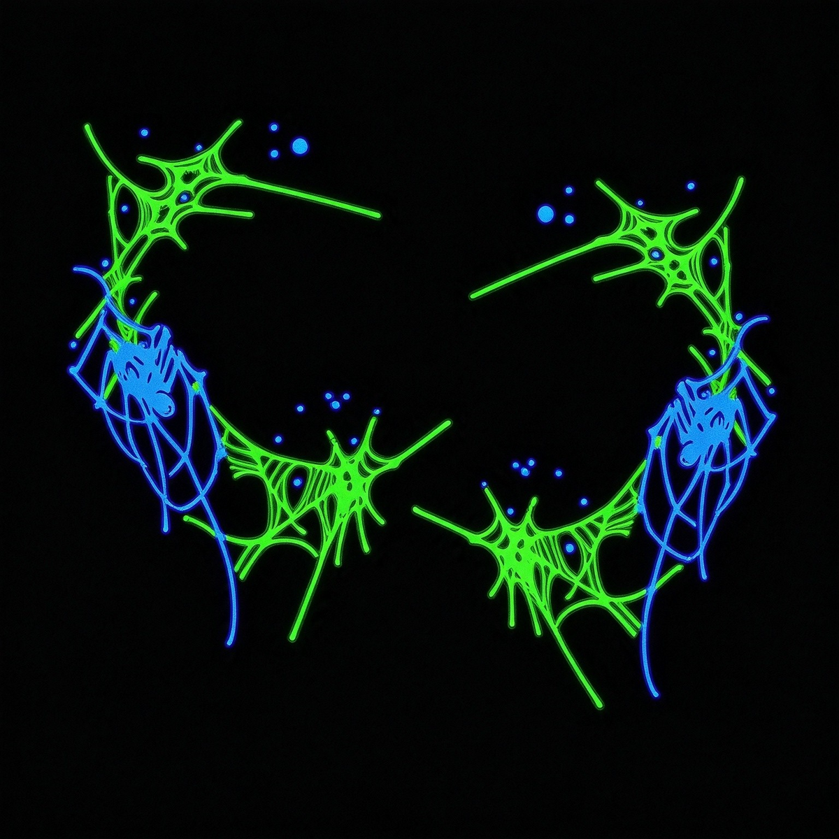 Temporary tattoo "Glow in the Dark Chaos"