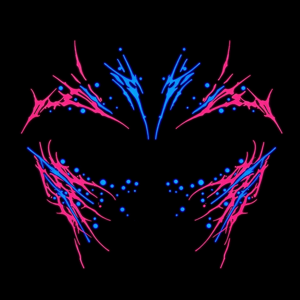 Temporary tattoo "Glow in the Dark Mecha Leader"