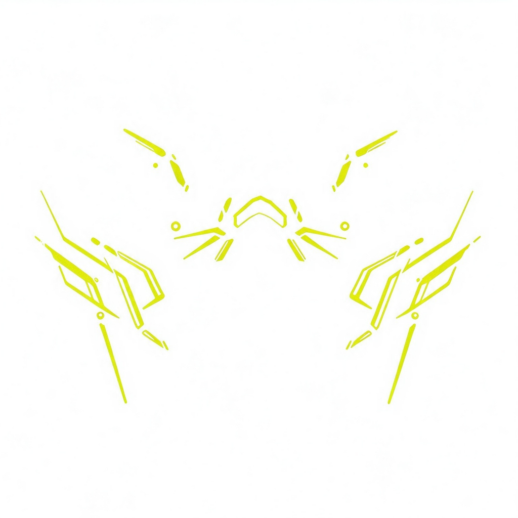 Temporary tattoo "Glow in the Dark Mecha Suit"