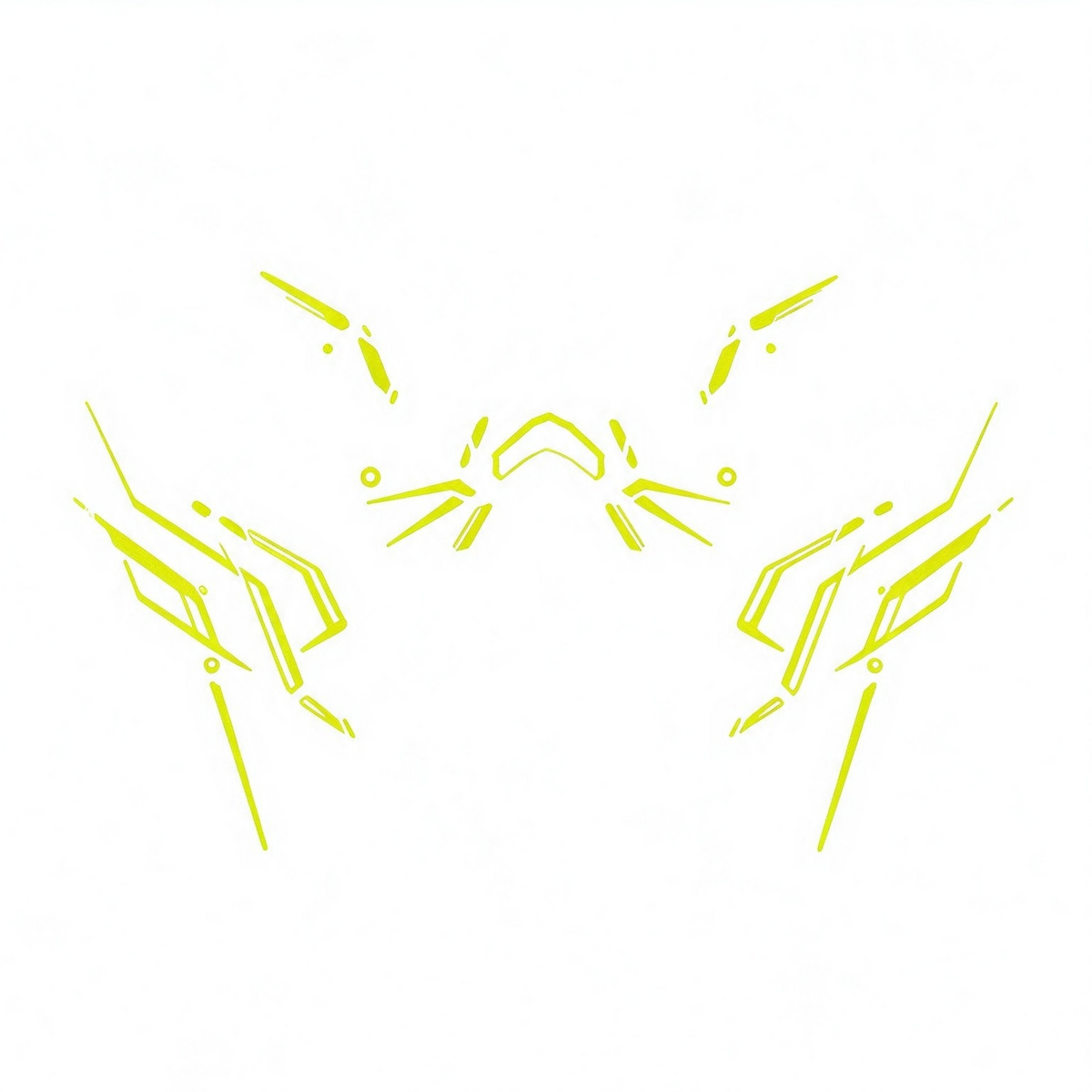 Temporary tattoo "Glow in the Dark Mecha Suit"