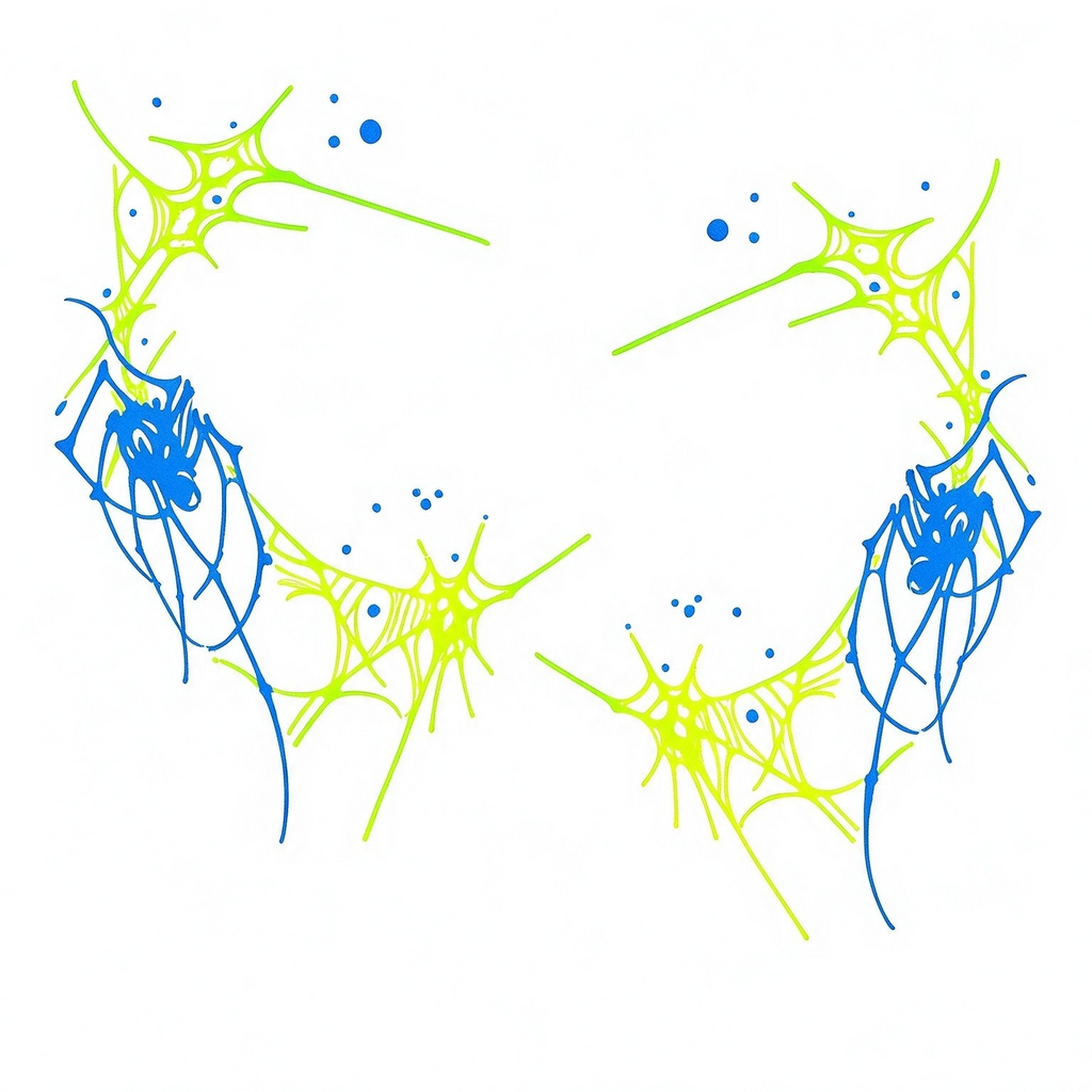 Temporary tattoo "Glow in the Dark Chaos"
