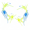 Temporary tattoo "Glow in the Dark Chaos"