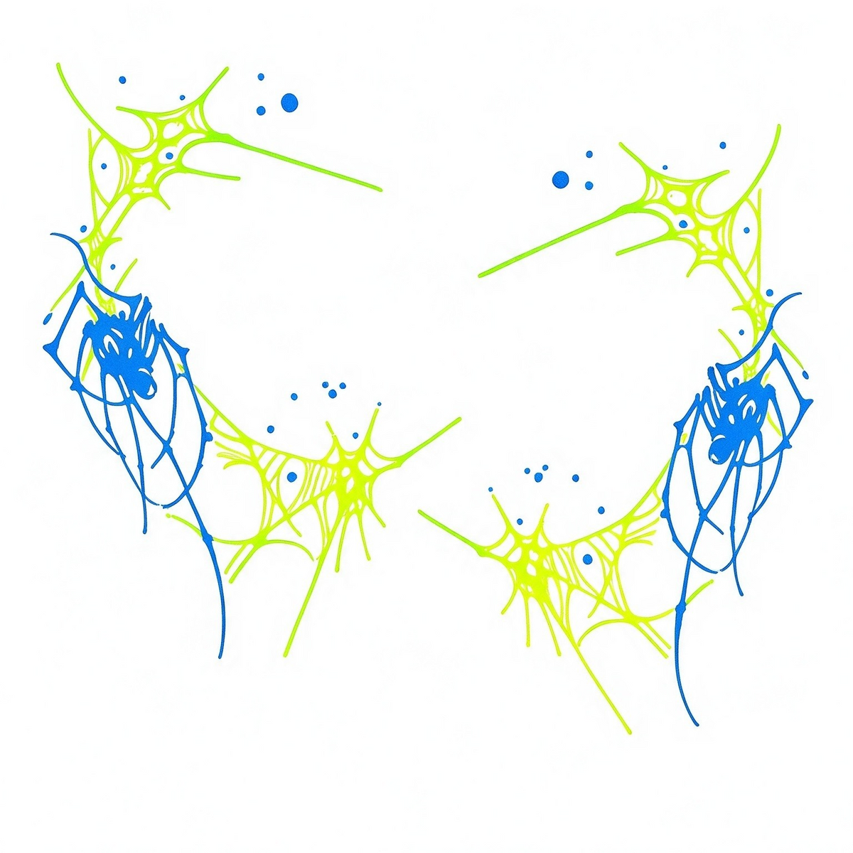 Temporary tattoo "Glow in the Dark Chaos"