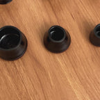 Black Chair Leg Floor Protectors for Hardwood Floors, Anti-Scratch & Noise Reduction