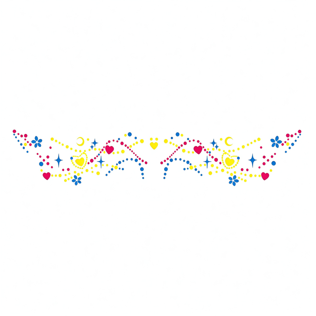 Temporary tattoo "Glow in the Dark Feather"