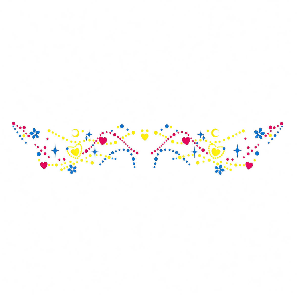 Temporary tattoo "Glow in the Dark Feather"