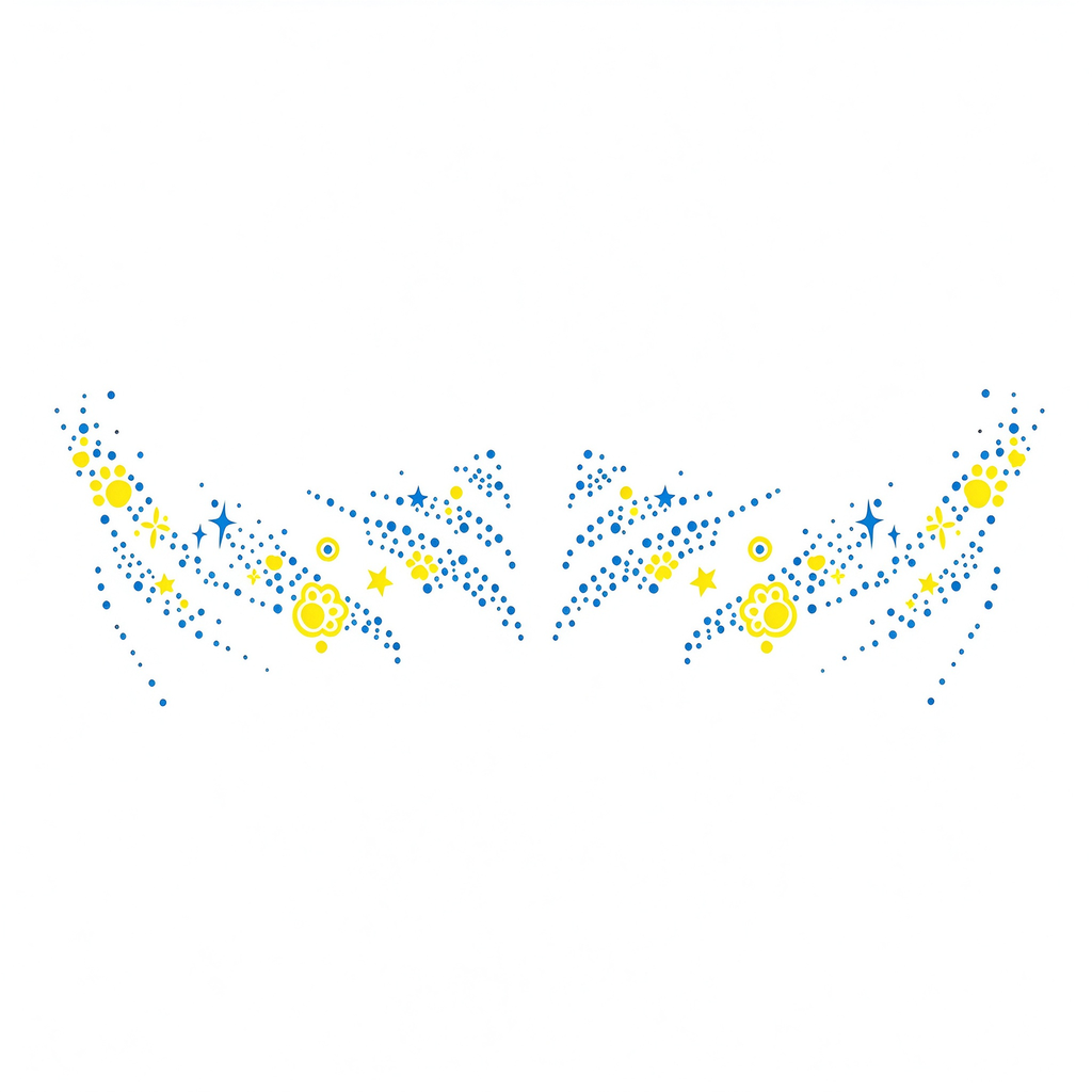 Temporary tattoo "Glow in the Dark Crown"