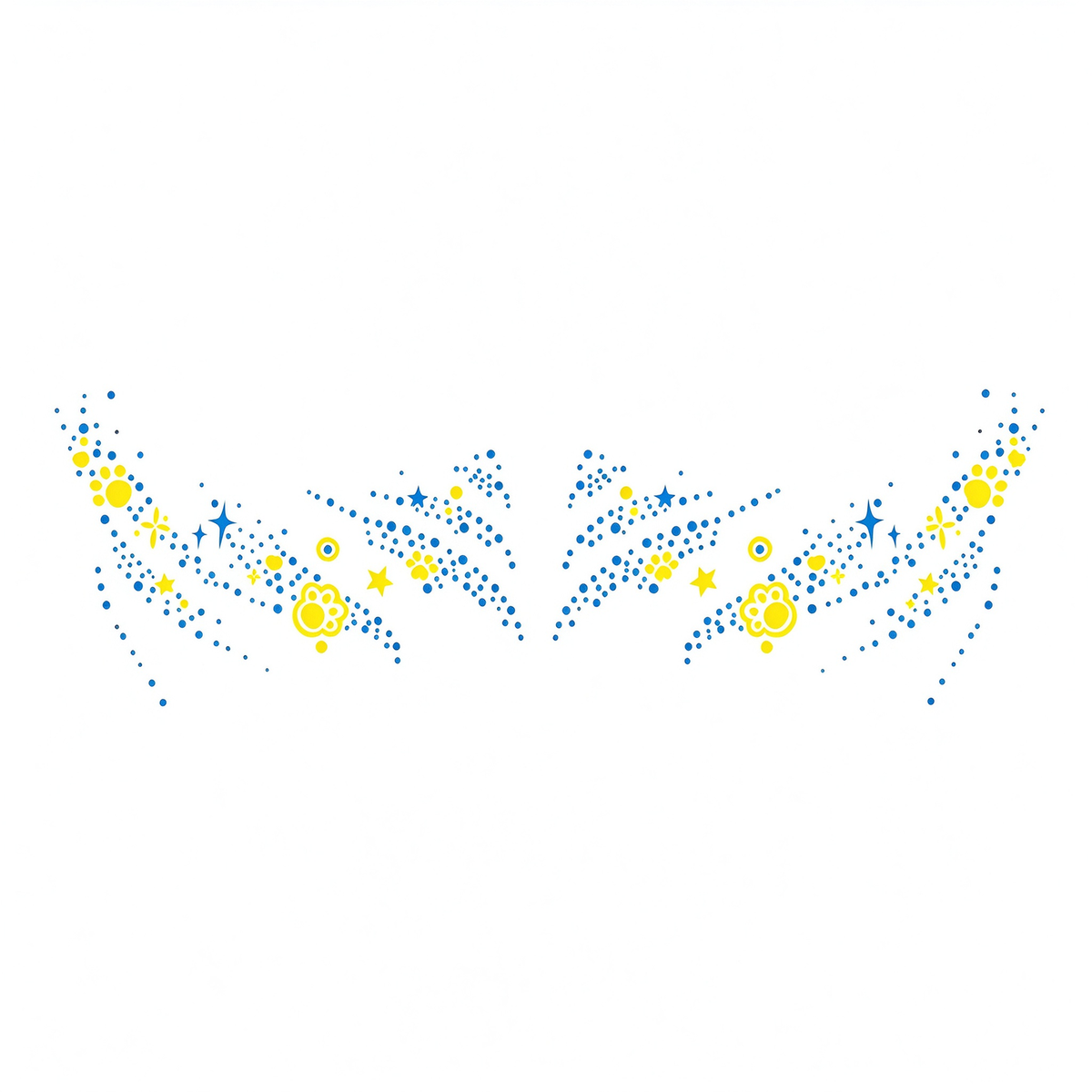 Temporary tattoo "Glow in the Dark Crown"